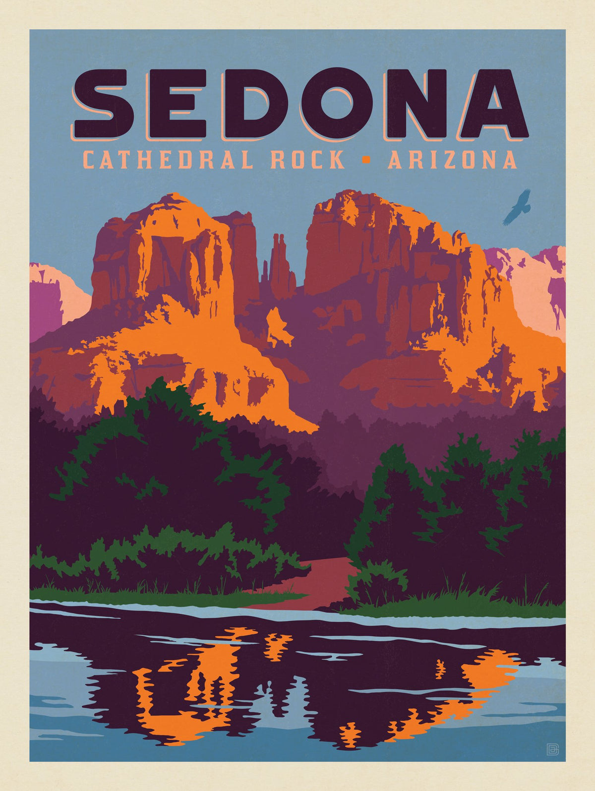 Sedona, AZ: Cathedral Rock - Puzzle - Artwork