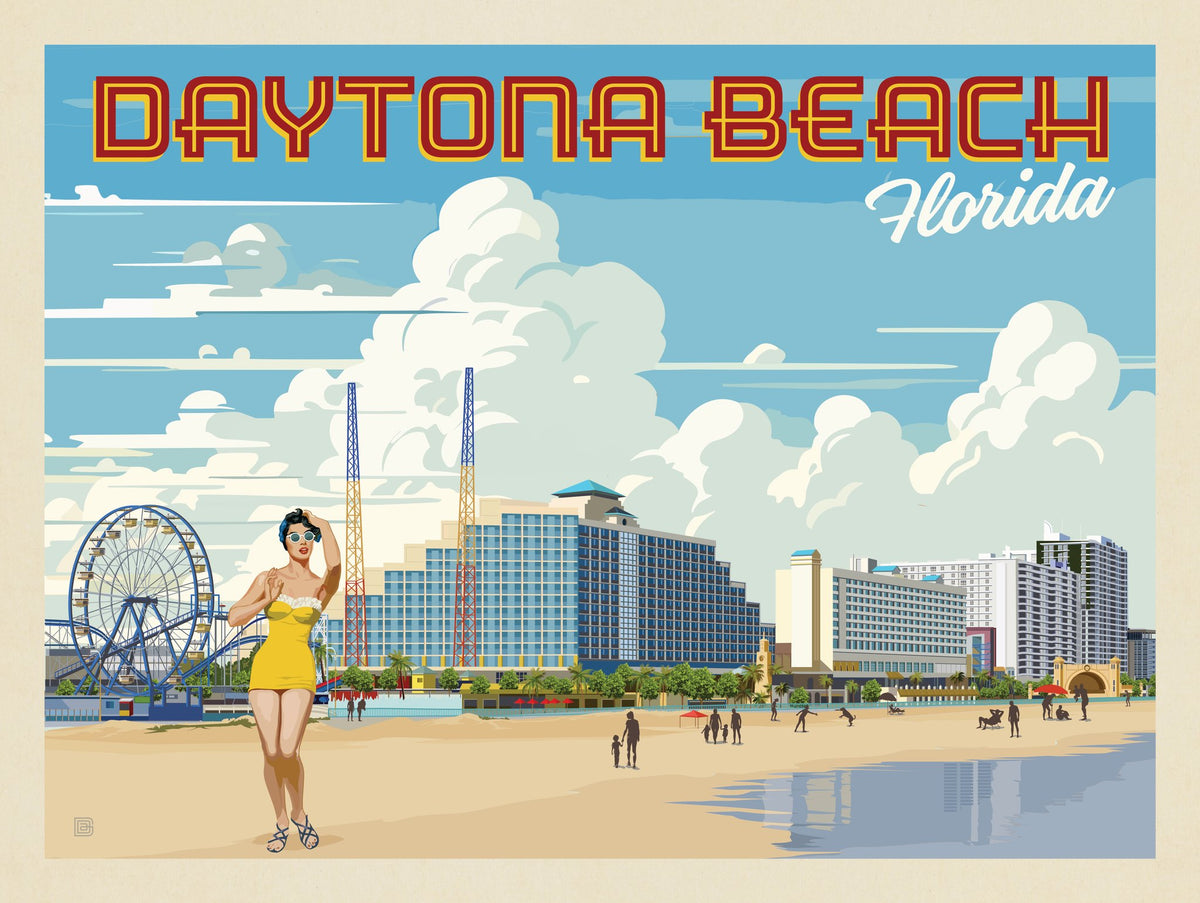 Daytona Beach, Florida - Puzzle - Artwork