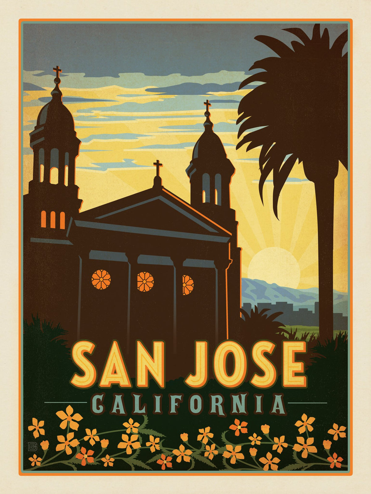 San Jose, CA - Puzzle - Artwork