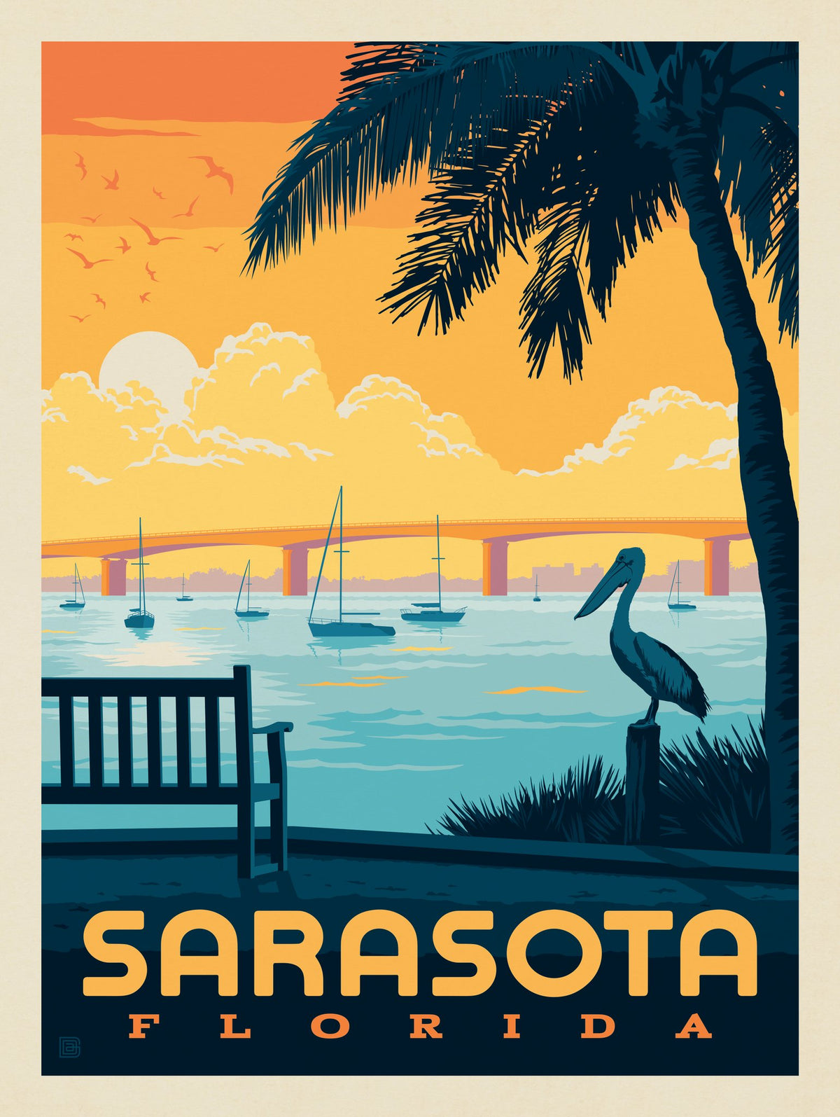 Sarasota, Florida - Puzzle - Artwork