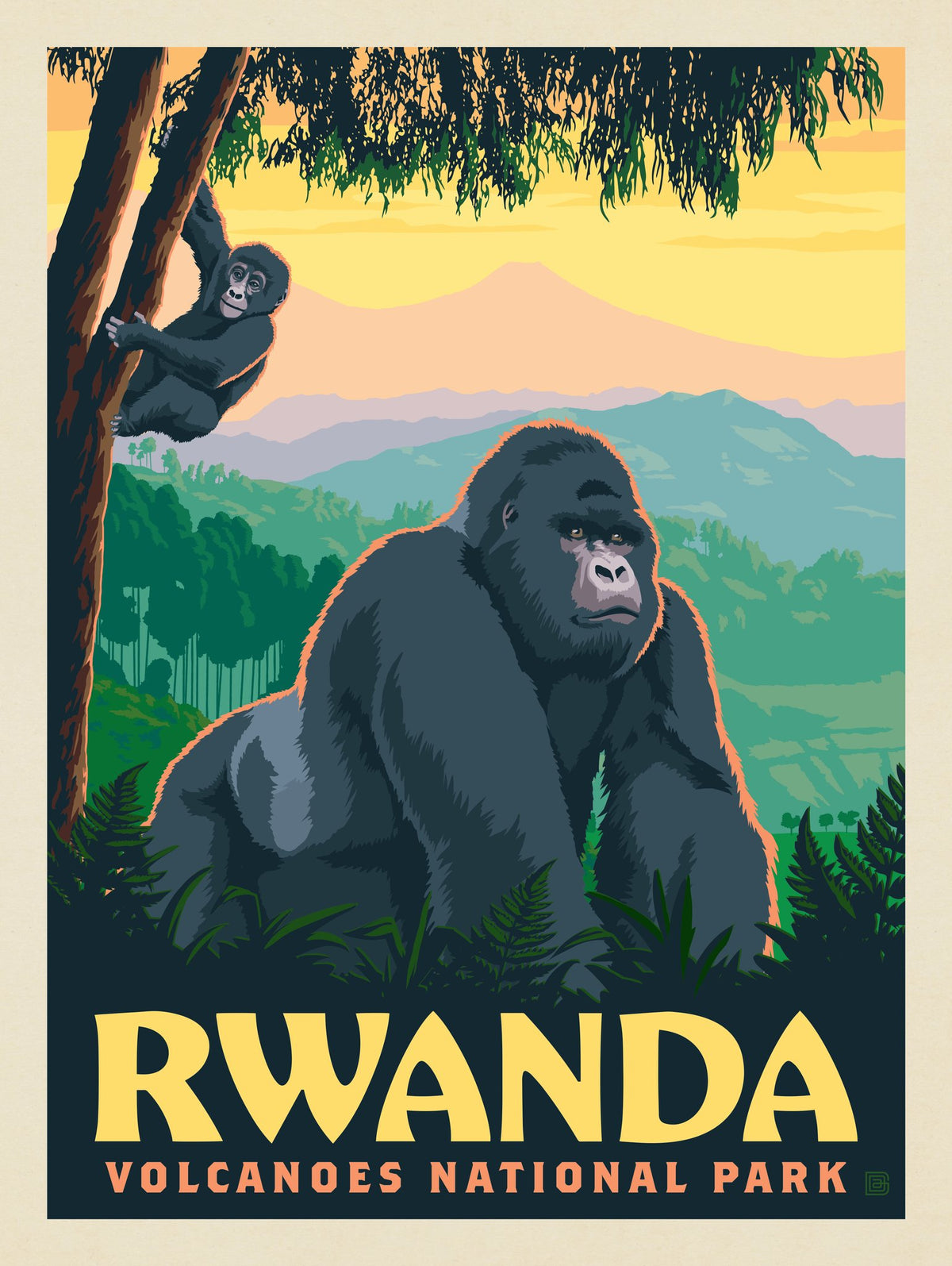 Rwanda, Africa: Volcanoes National Park - Puzzle - Artwork