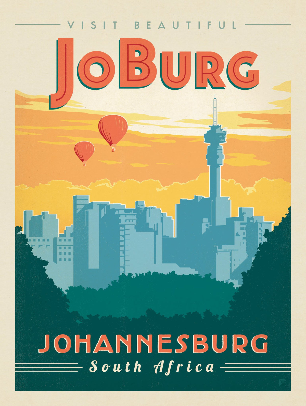 South Africa: Johannesburg - Puzzle - Artwork