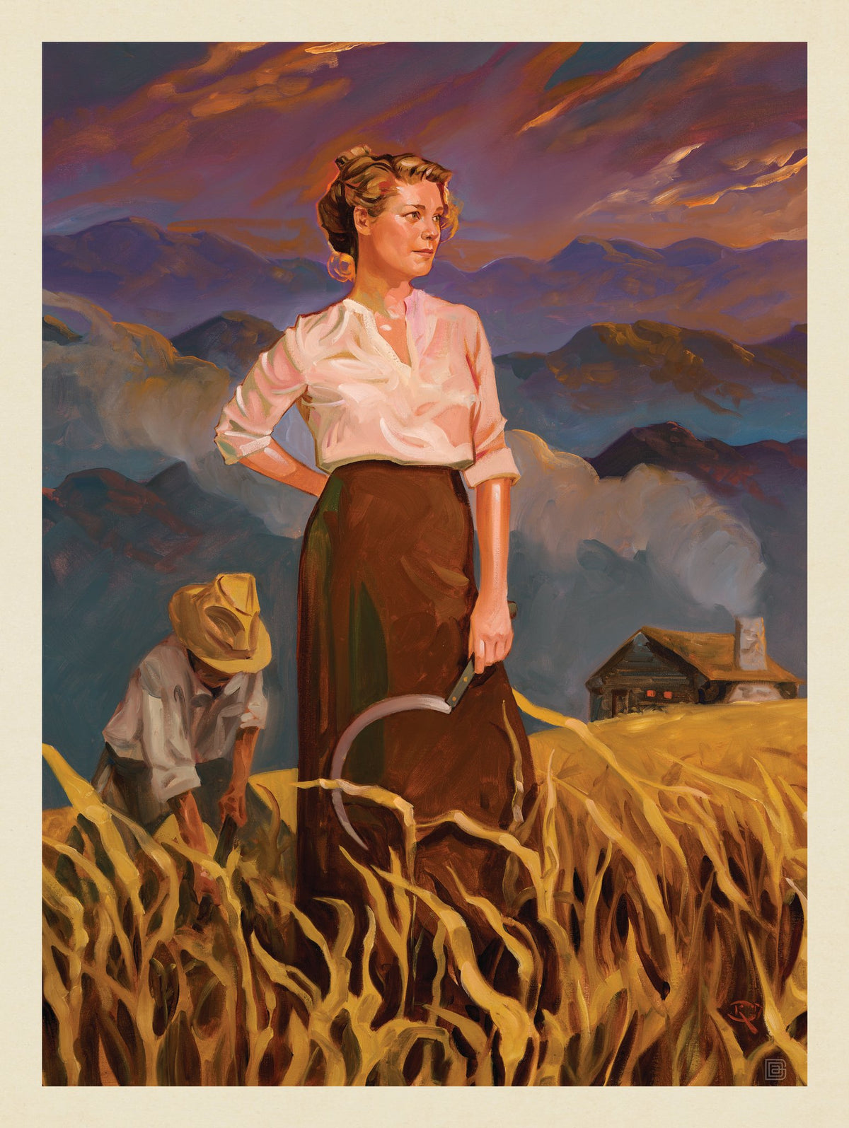 Great Smoky Mountains National Park: Pioneer Woman-KC - Puzzle - Artwork