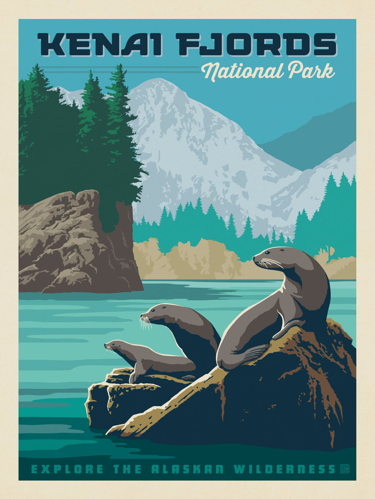 Kenai Fjords National Park - Puzzle - Artwork