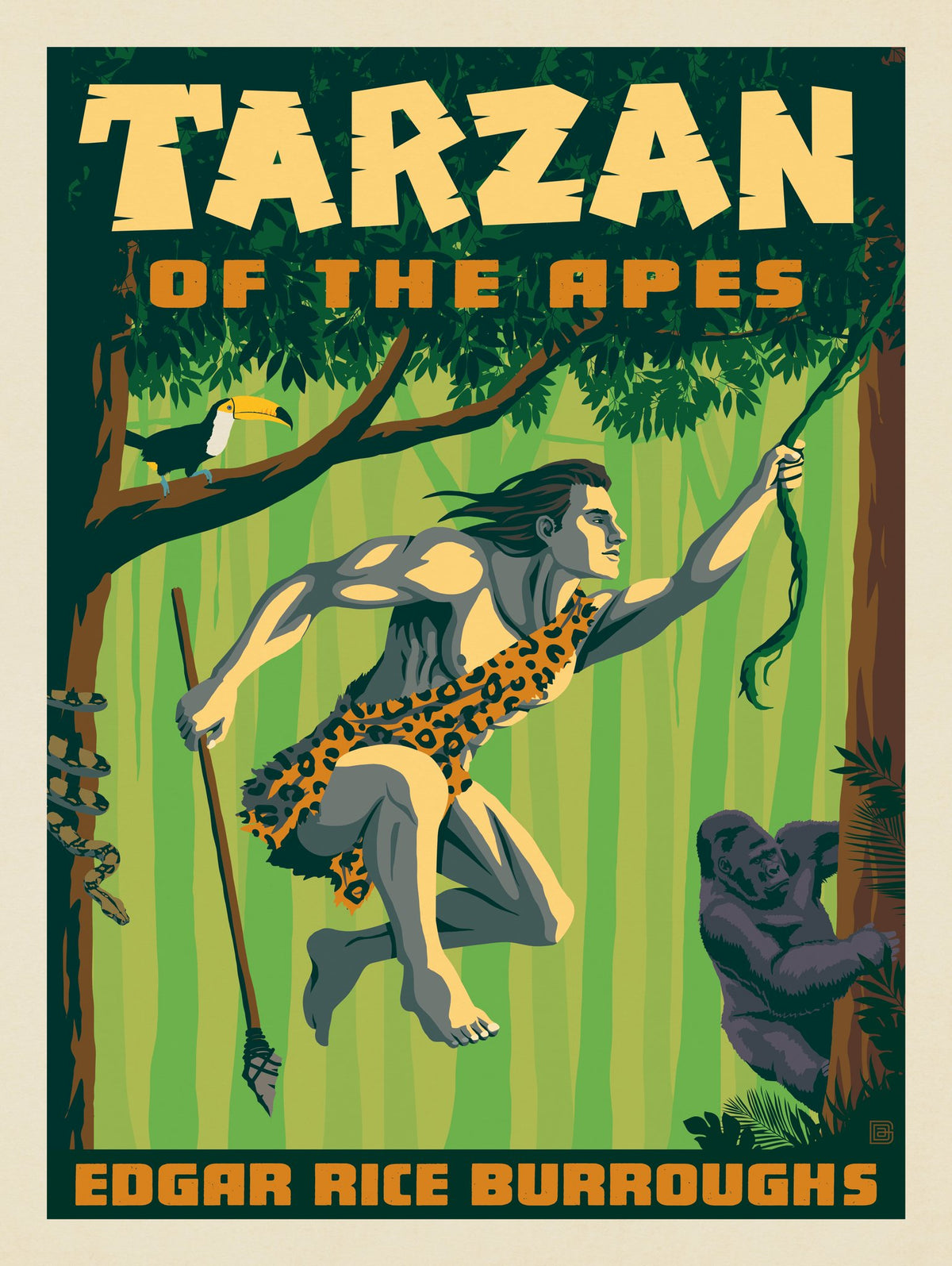 Tarzan Of The Apes: Edgar Rice Burroughs - Puzzle - Artwork