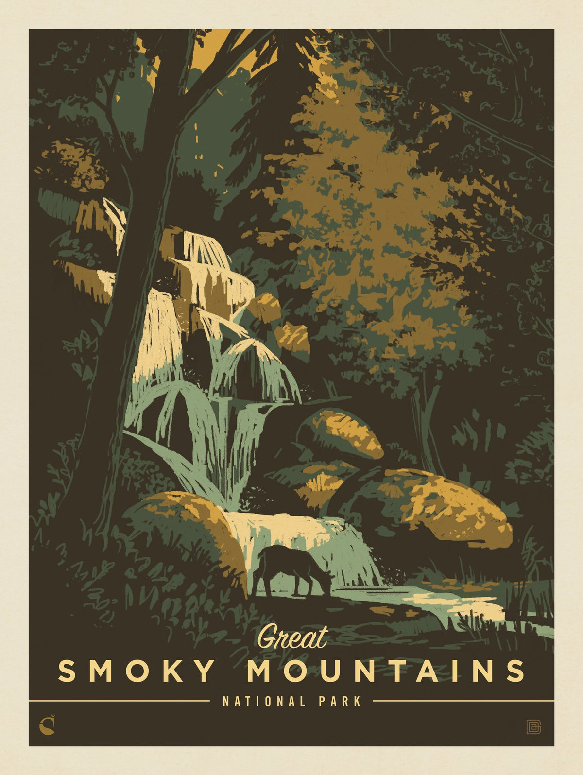 Great Smoky Mountains National Park: Tranquility - Puzzle - Artwork