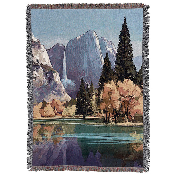Woven Throw Blanket: (Vertical) Yosemite National Park