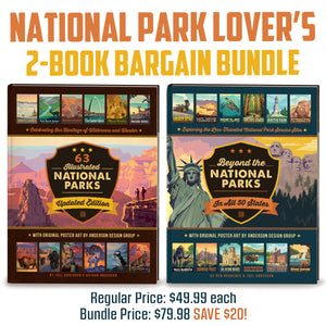 National Park Lover's Bundle: Beyond The National Parks & 63 Illustrated NP HARD COVER Books