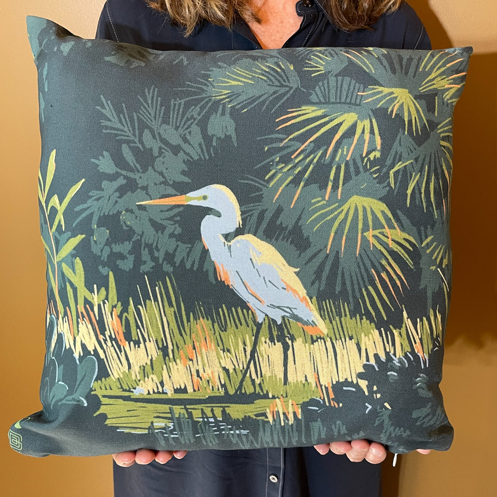 18"x18" Throw Pillow: Kenneth Crane's Everglades National Park