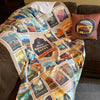 63 National Park Posters Plush Sherpa Blanket