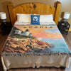 Acadia Throw Blanket on Bed