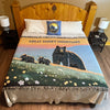 Great Smoky Mountain Woven Blanket on Bed
