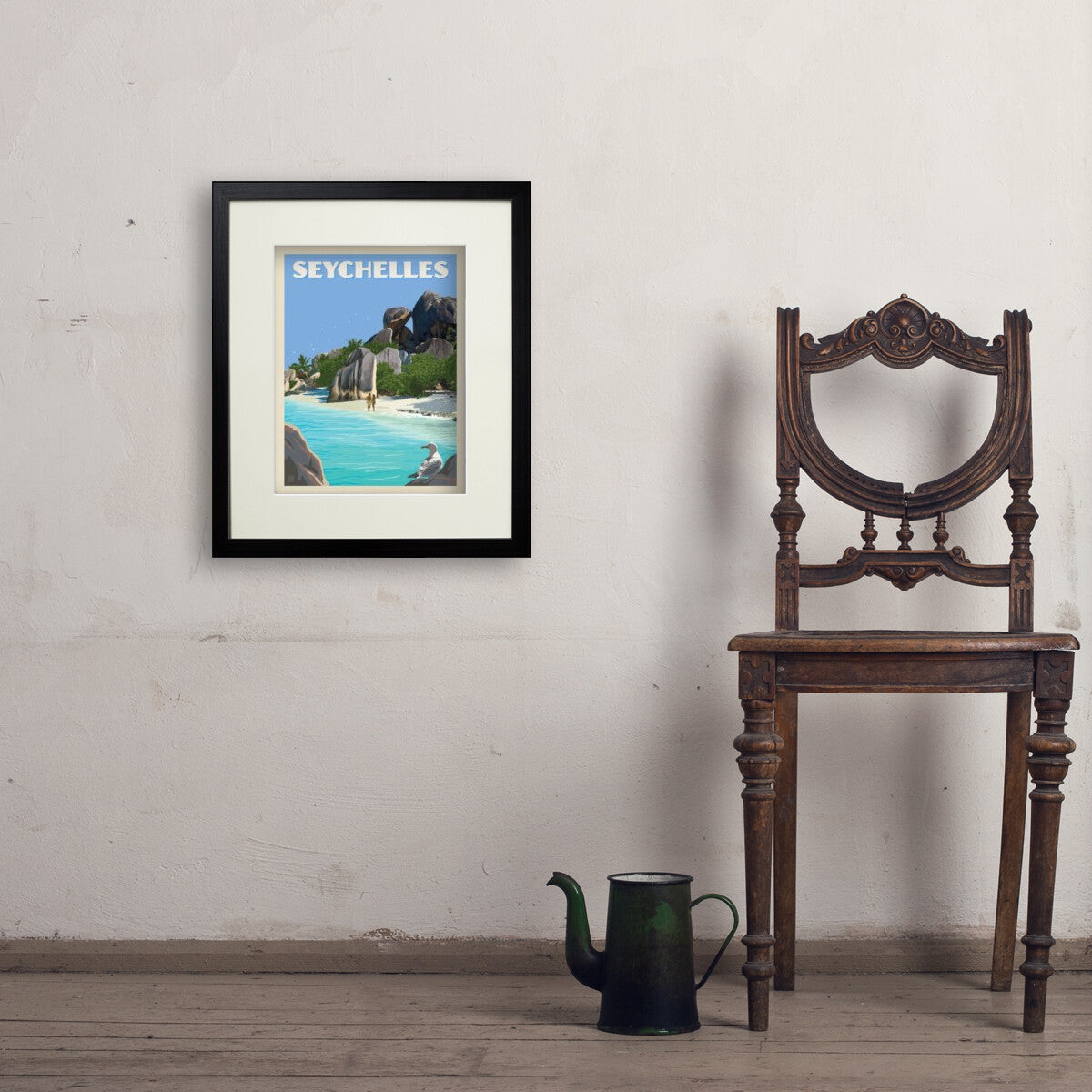 seychelles - 11x14 / Standard / Black / Env