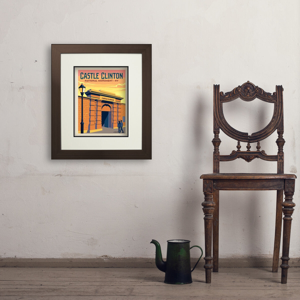 castle-clinton-national-monument-ny - 11x14 / Deluxe / Brown / Env