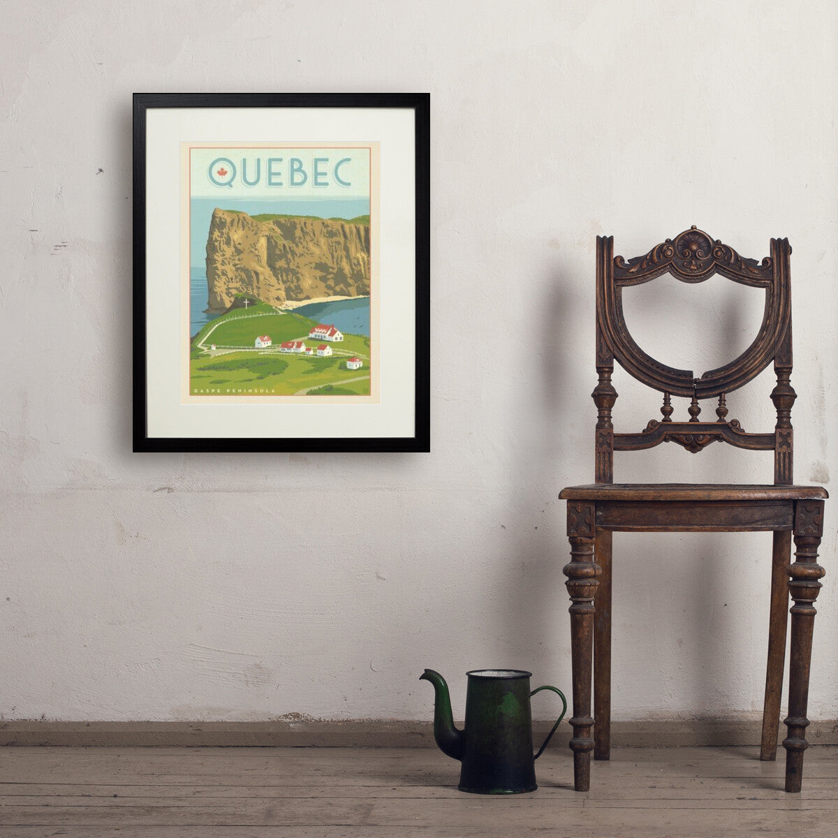 canada-quebecs-perce-gaspe-peninsula - 18x24 / Standard / Black / Env