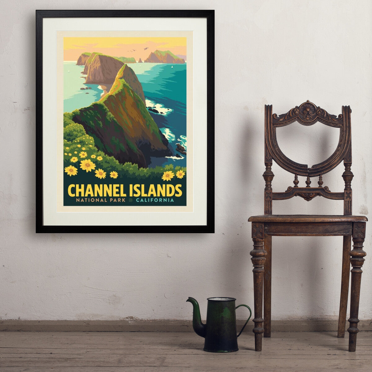channel-islands-national-park-inspiration-point - 24x32 / Standard / Black / Env