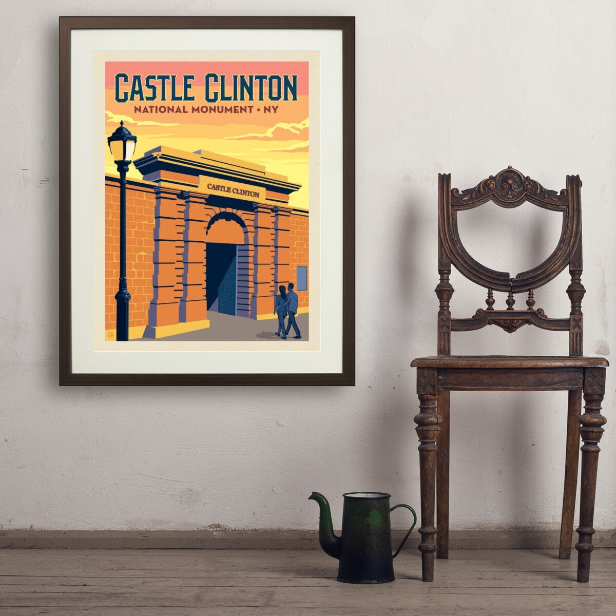 castle-clinton-national-monument-ny - 24x32 / Standard / Brown / Env