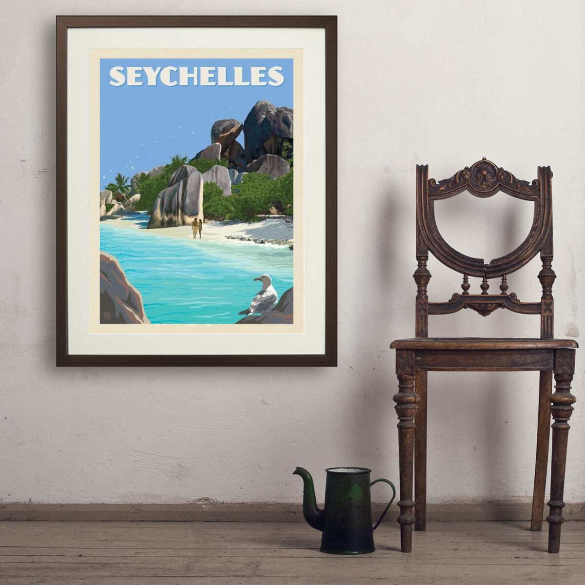 seychelles - 24x32 / Standard / Brown / Env