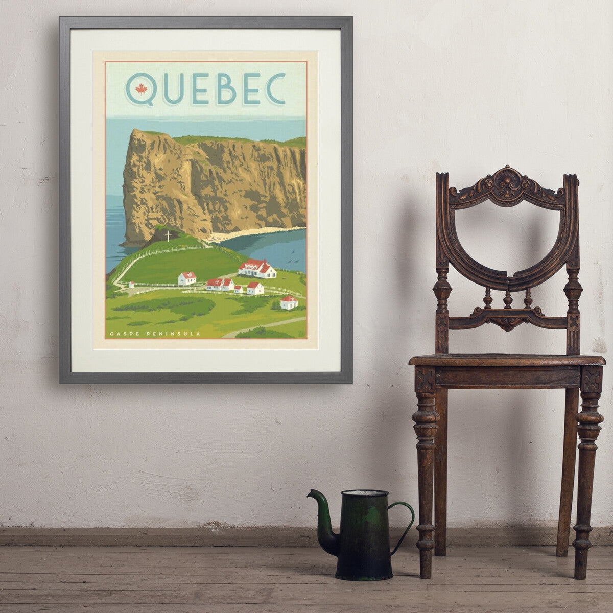 canada-quebecs-perce-gaspe-peninsula - 24x32 / Standard / Gray / Env