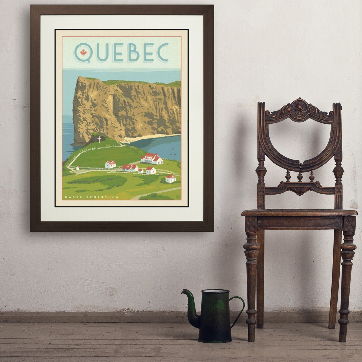 canada-quebecs-perce-gaspe-peninsula - 24x32 / Deluxe / Brown / Env