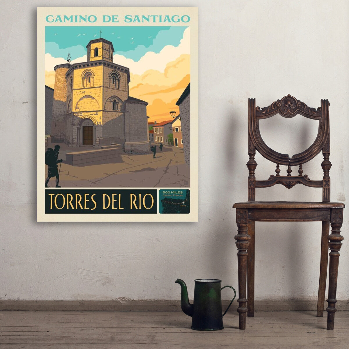 camino-de-santiago-trail-5-torres-del-rio - 30x40 / Env