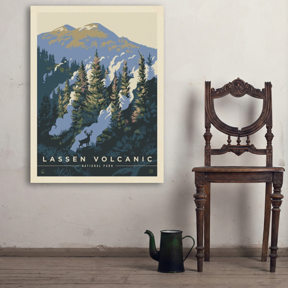 lassen-volcanic-national-park-into-the-mist - 30x40 / Env