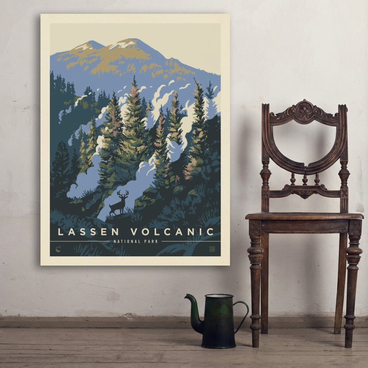 lassen-volcanic-national-park-into-the-mist - 36x48 / Env
