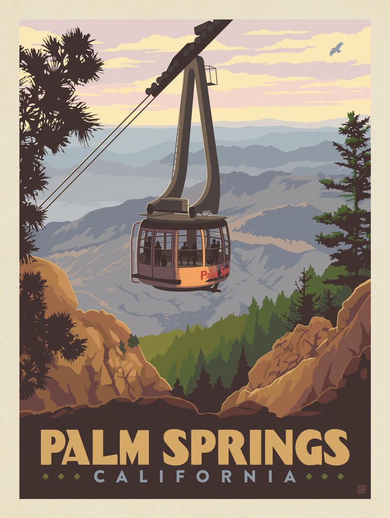Palm Springs: Aerial Tramway - Notecards - Artwork