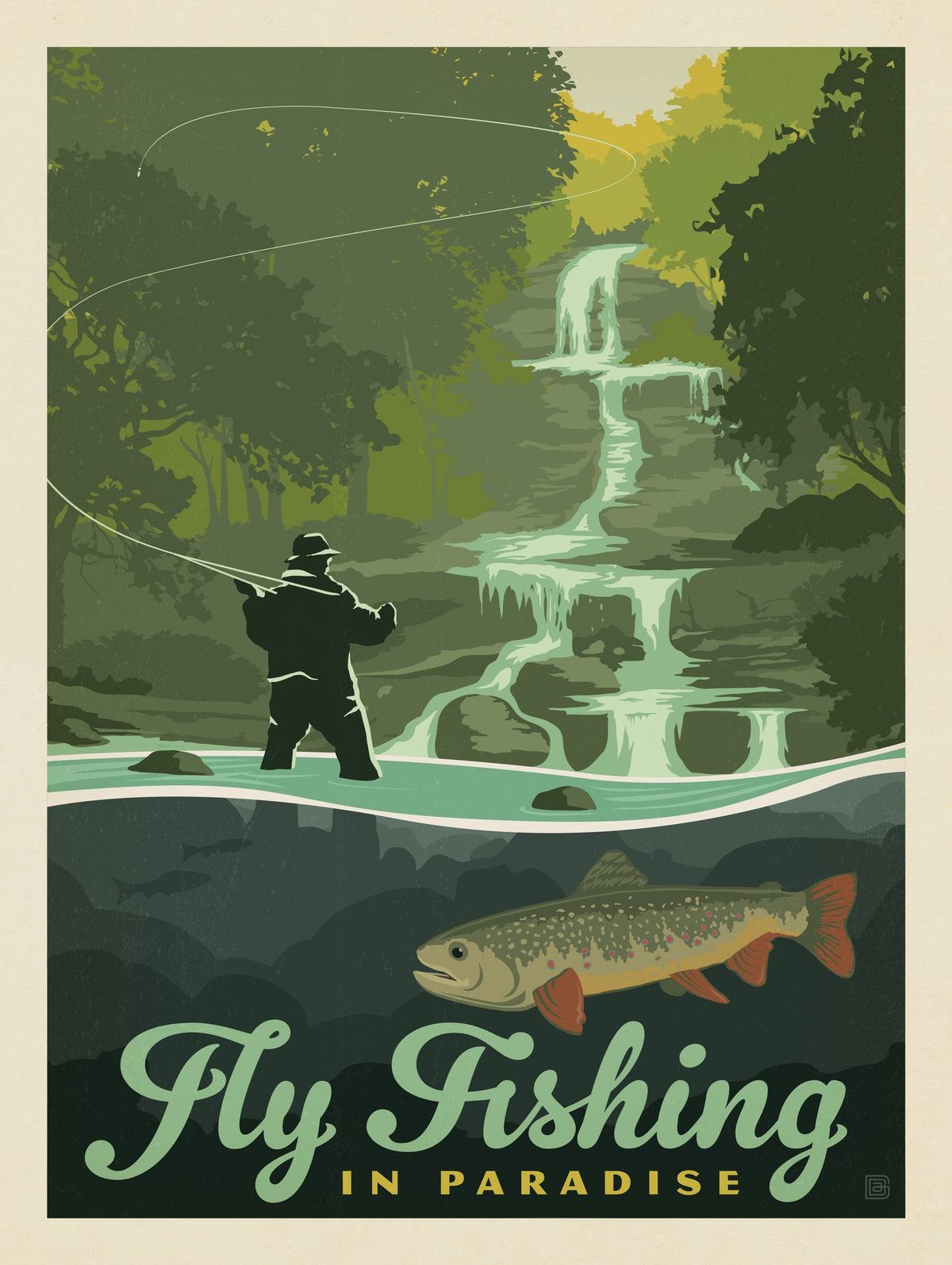 Fly Fishing In Paradise - Puzzle - Artwork