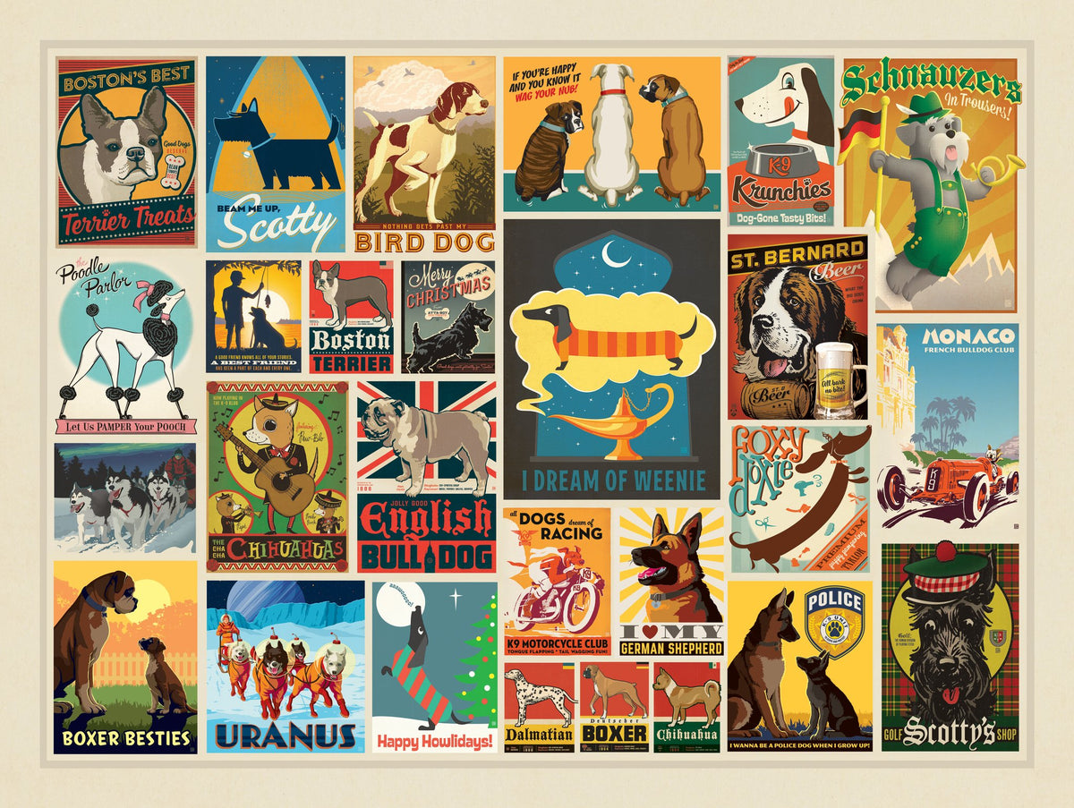 Dog Lover's Collage (Horizontal) - Puzzle - Artwork