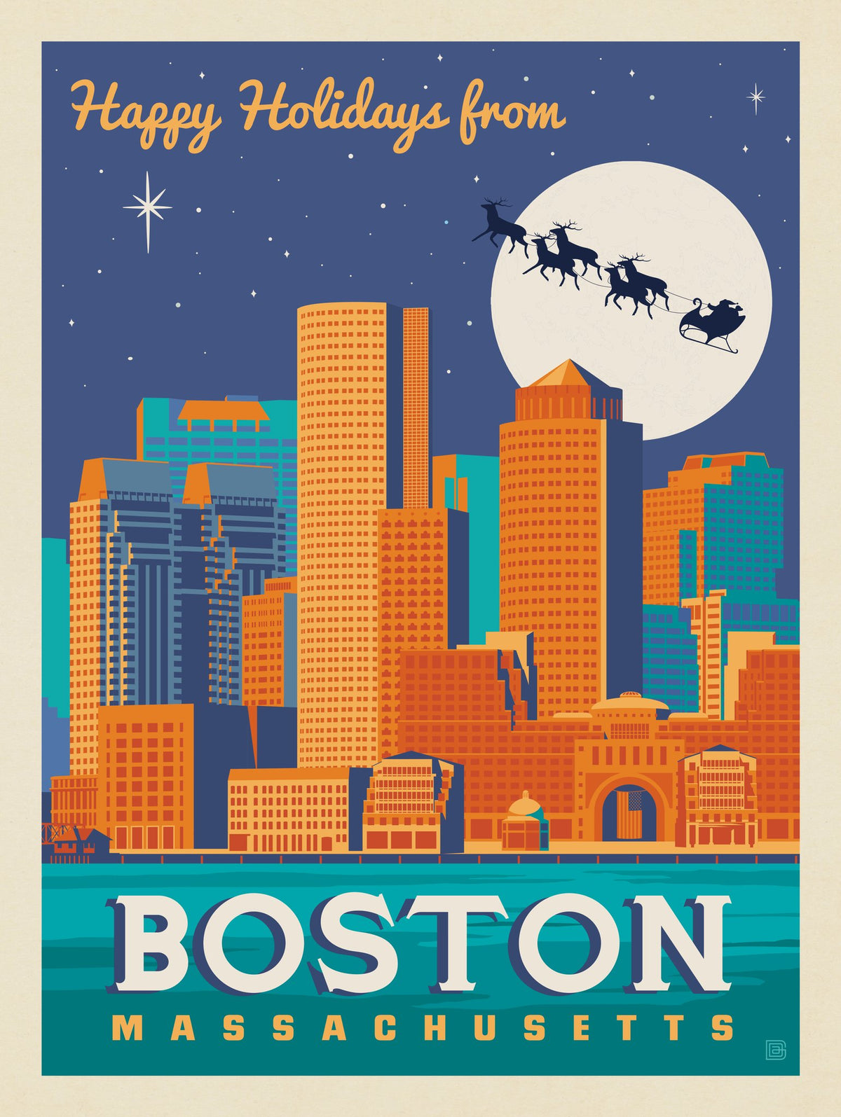 Happy Holidays From Boston! - Puzzle - Artwork