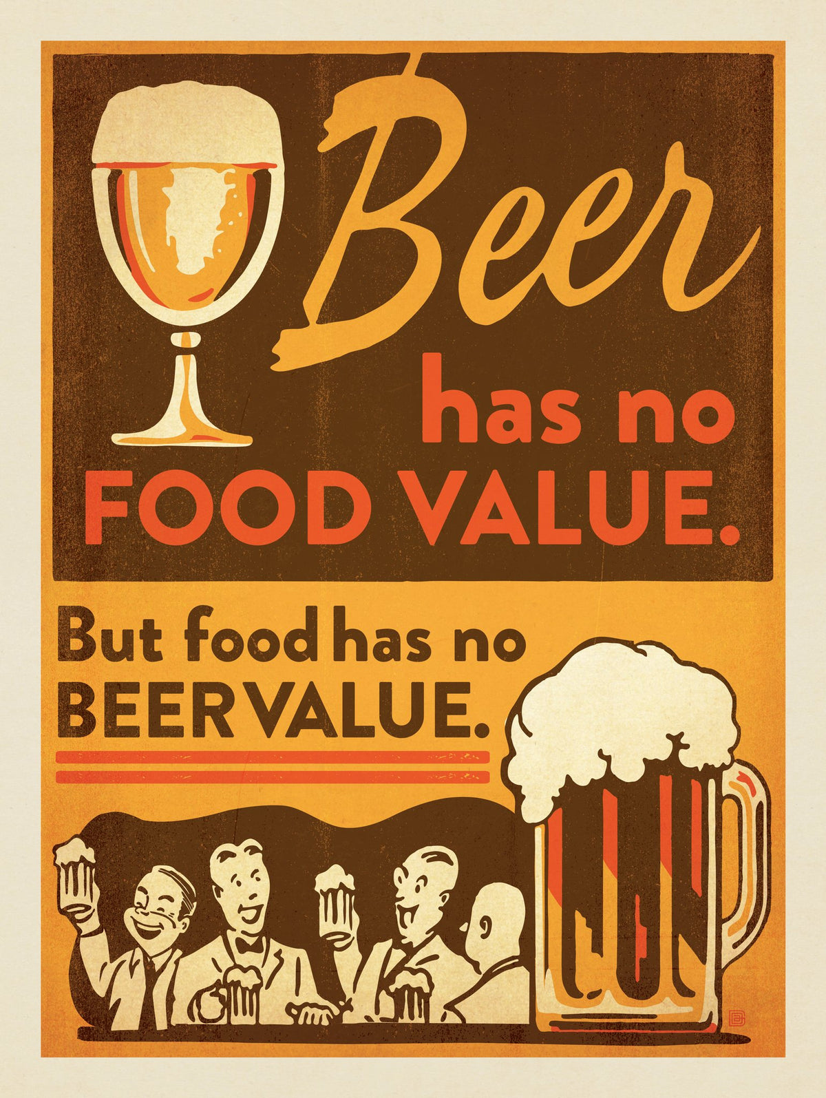 Food Value Vs. Beer Value - Puzzle - Artwork