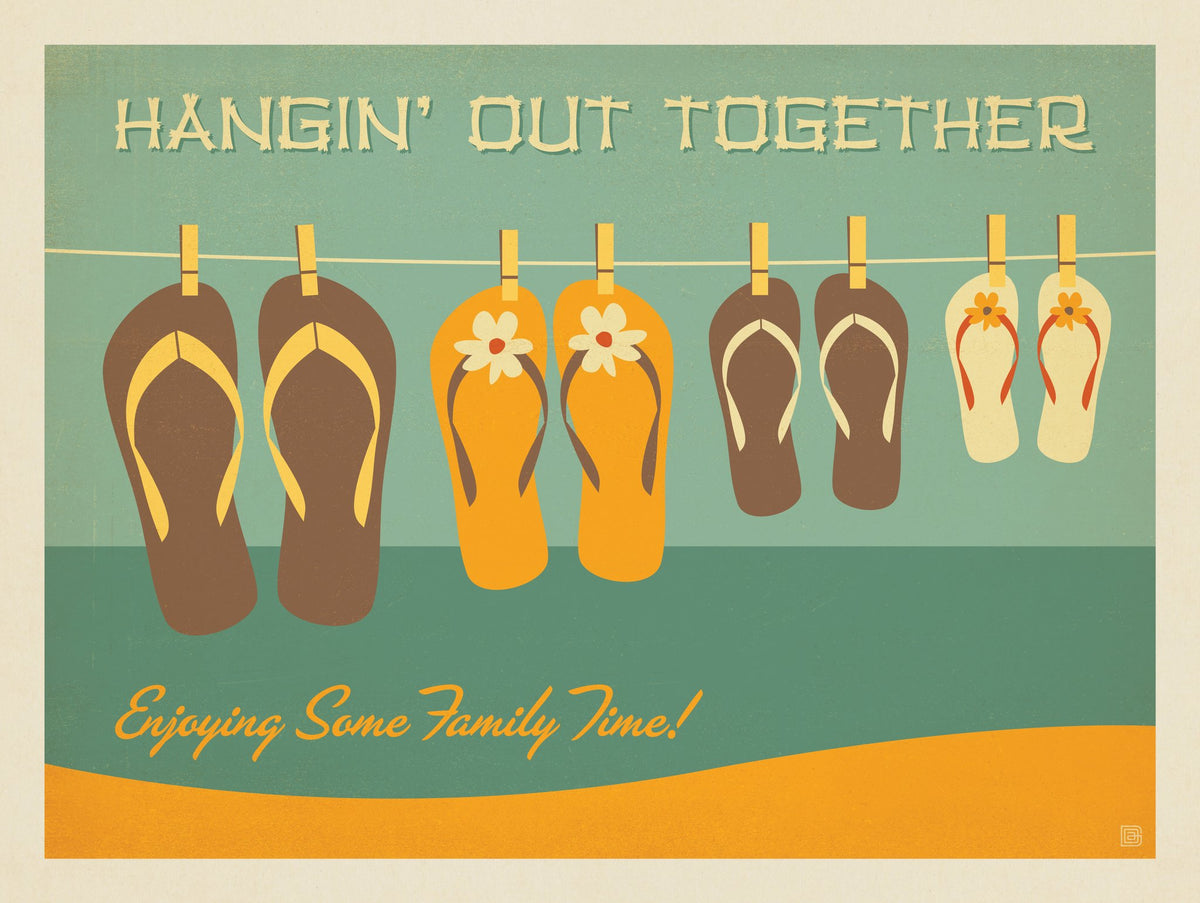 Flip Flops Hangin’ Out Together - Puzzle - Artwork