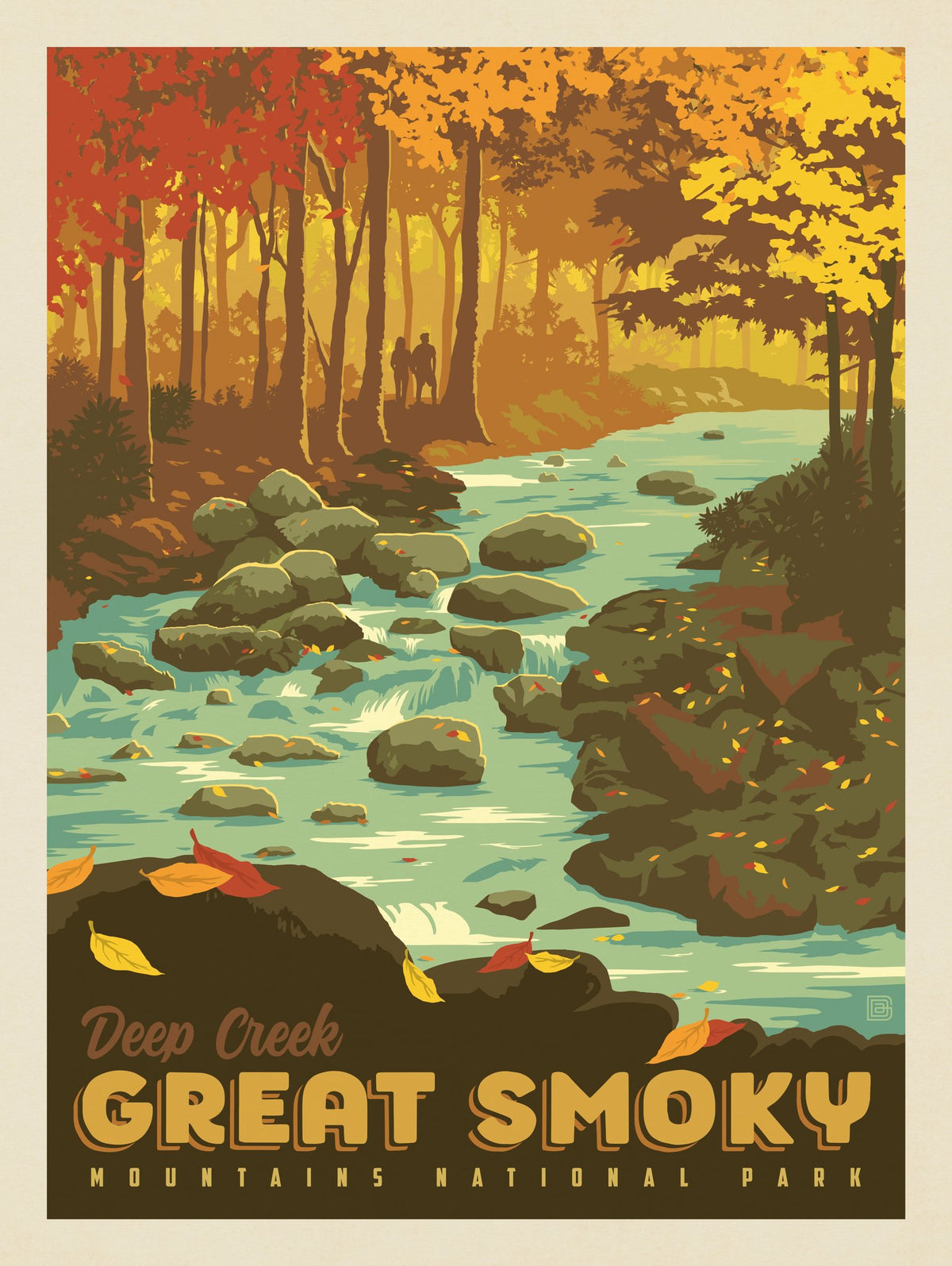 Great Smoky Mountains National Park: Deep Creek - Puzzle - Artwork