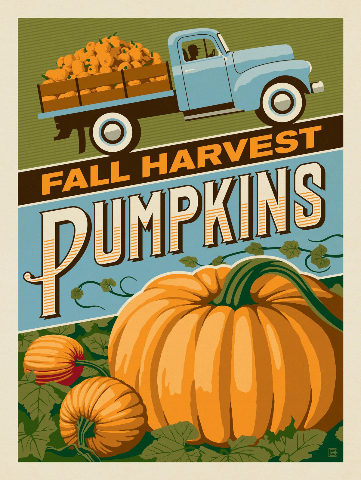 Fall Harvest Pumpkins - Puzzle - Artwork