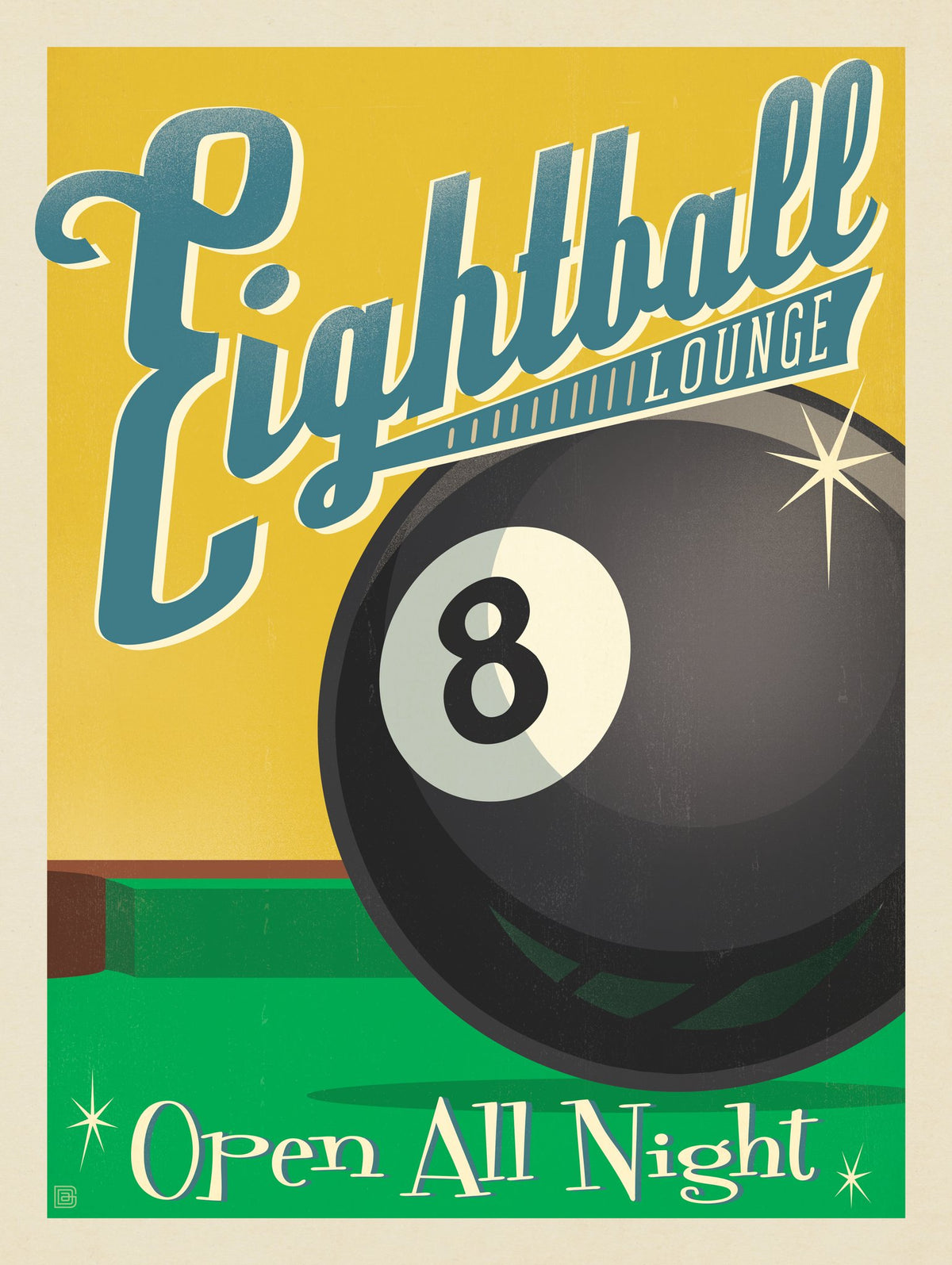 8-Ball Lounge - Puzzle - Artwork