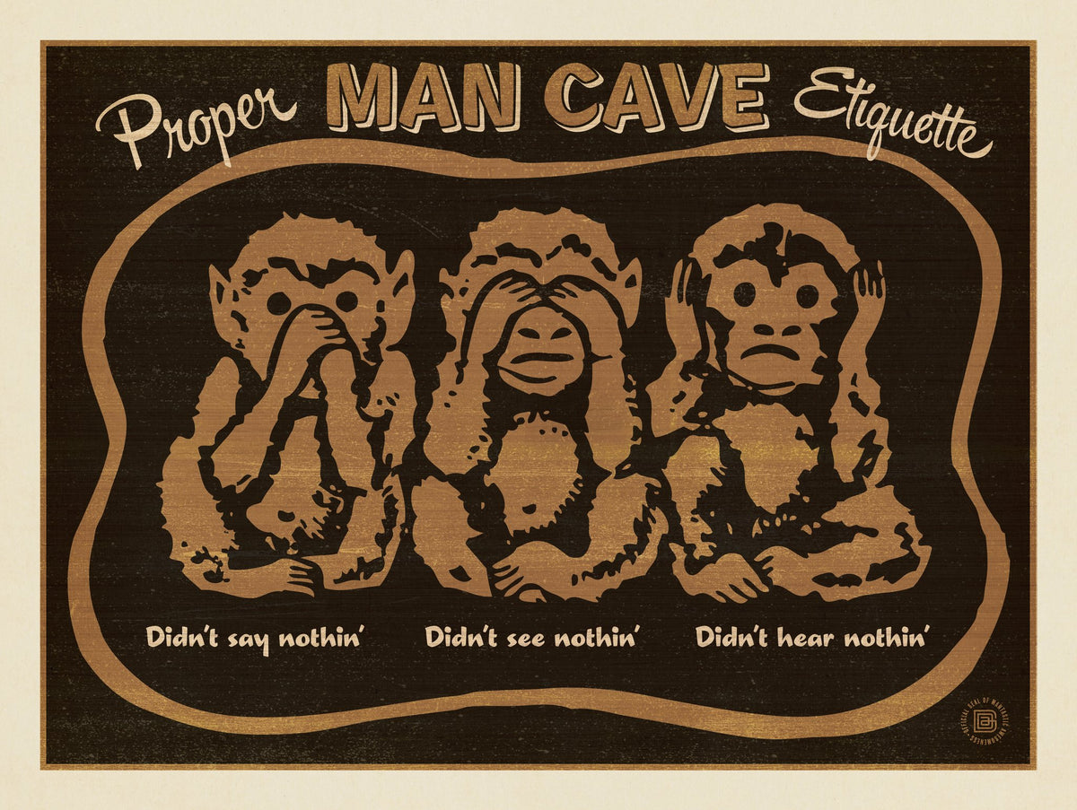 Man Cave Etiquette - Puzzle - Artwork