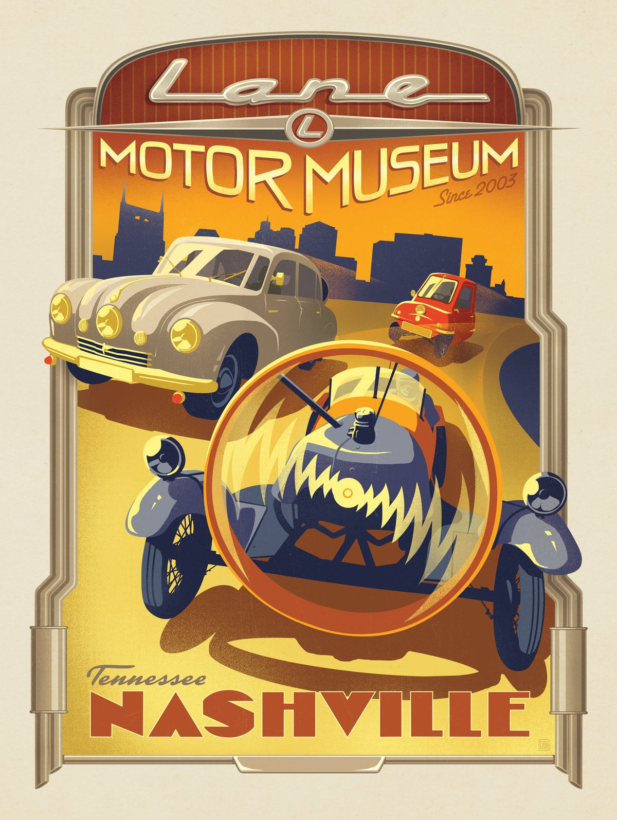 Lane Motor Museum - Puzzle - Artwork