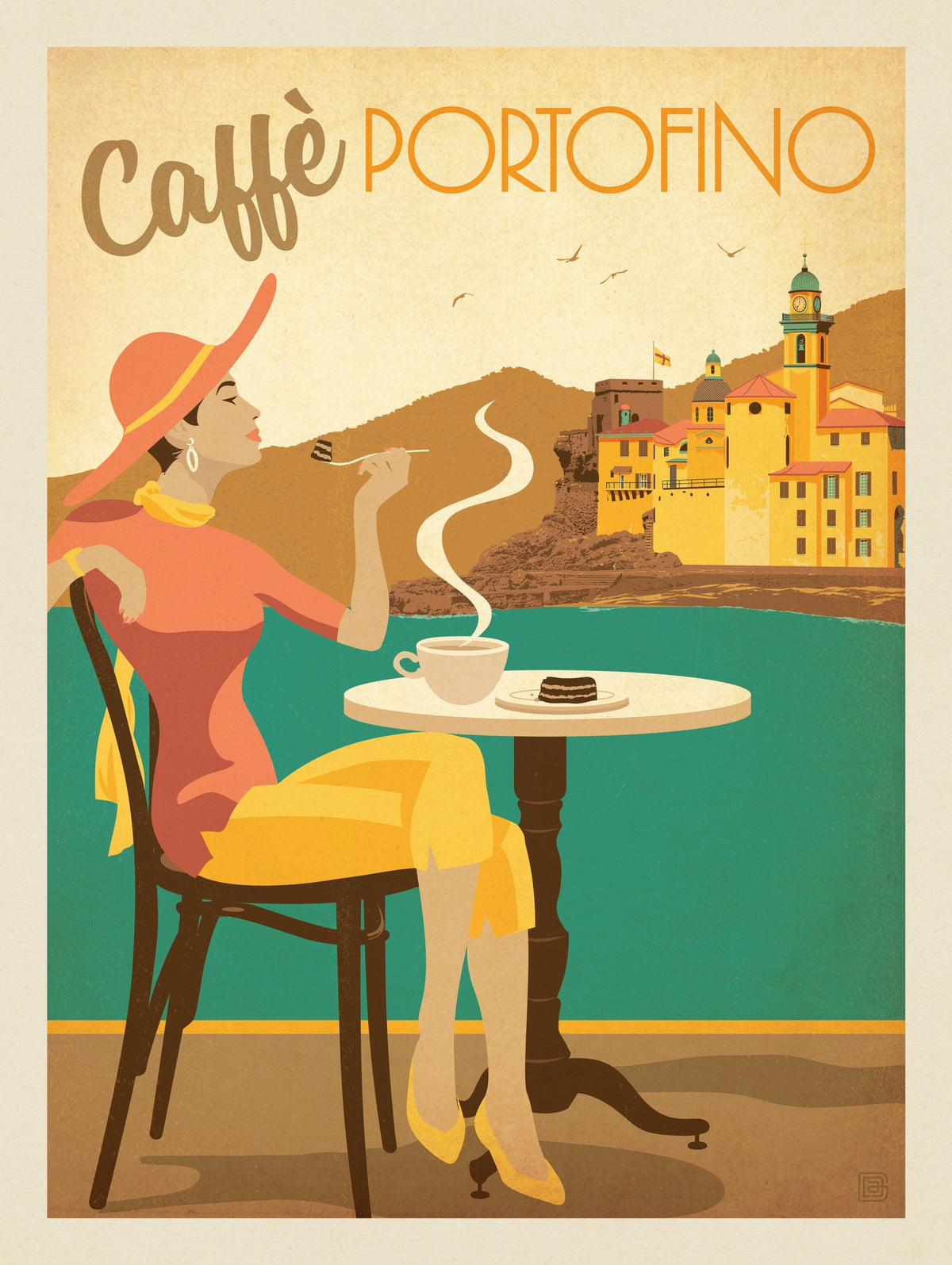 Caffe Portofino - Puzzle - Artwork