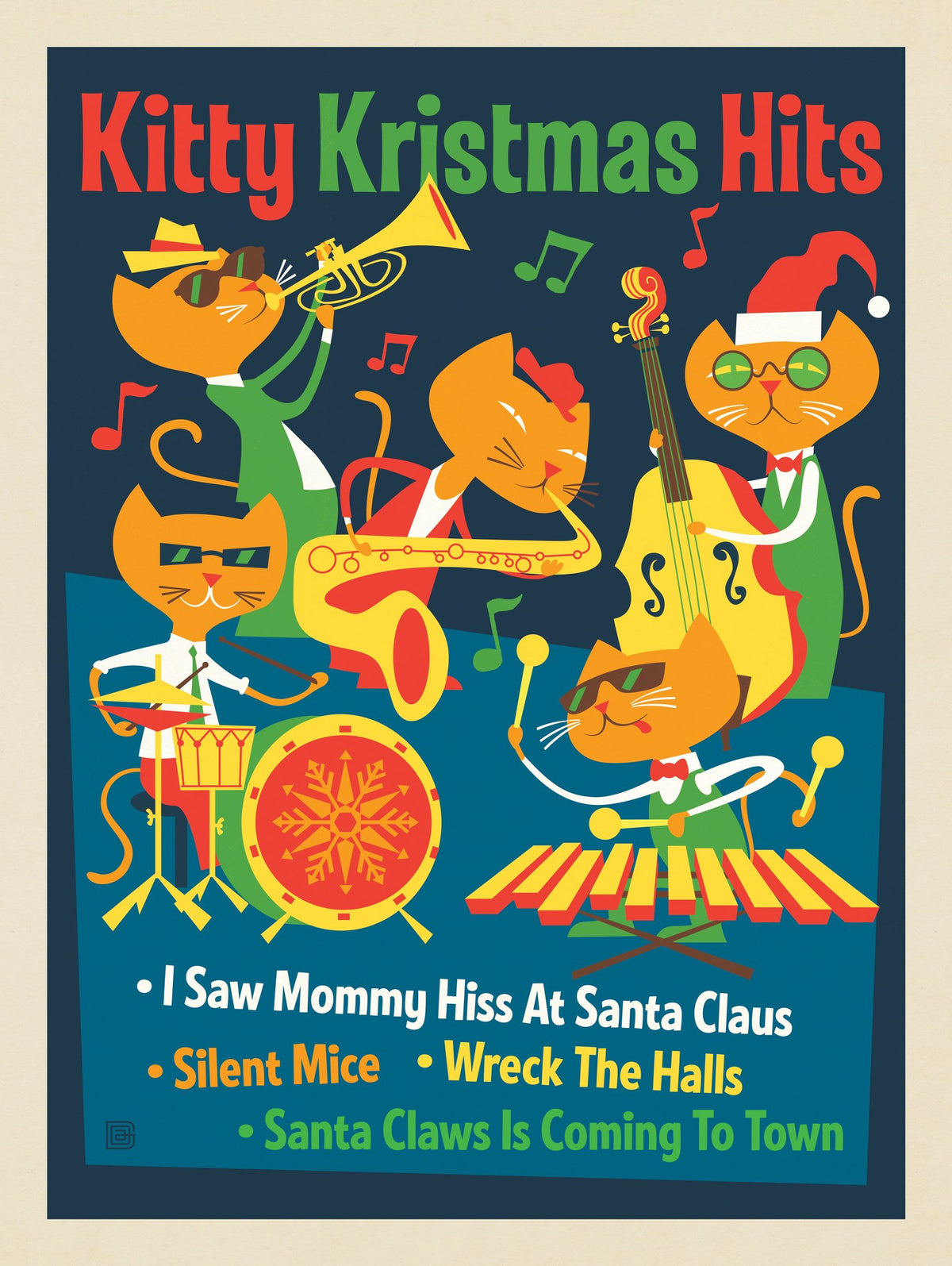 Kristmas Kitty Hits - Puzzle - Artwork