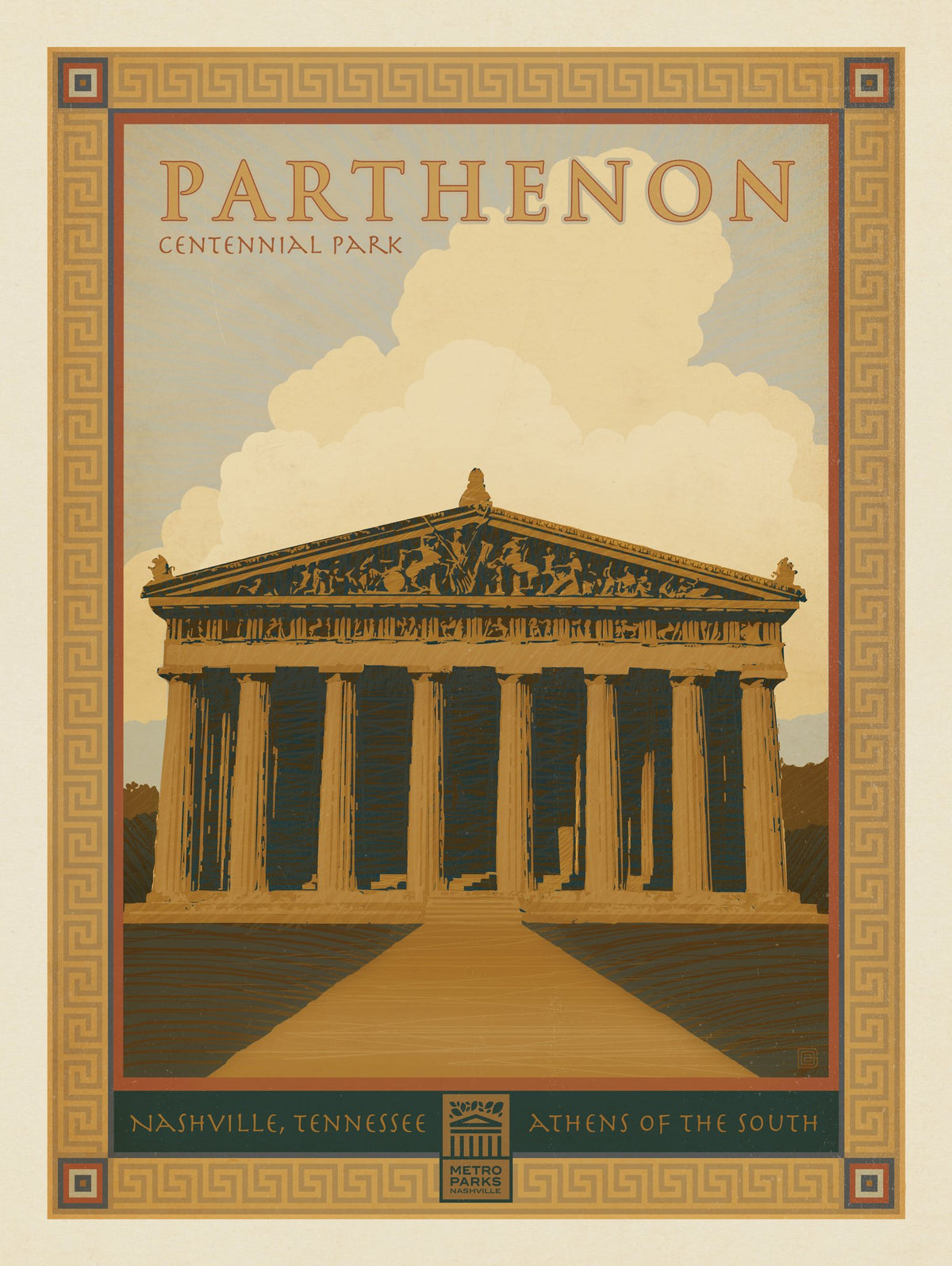 Metro Parks: Parthenon - Puzzle - Artwork