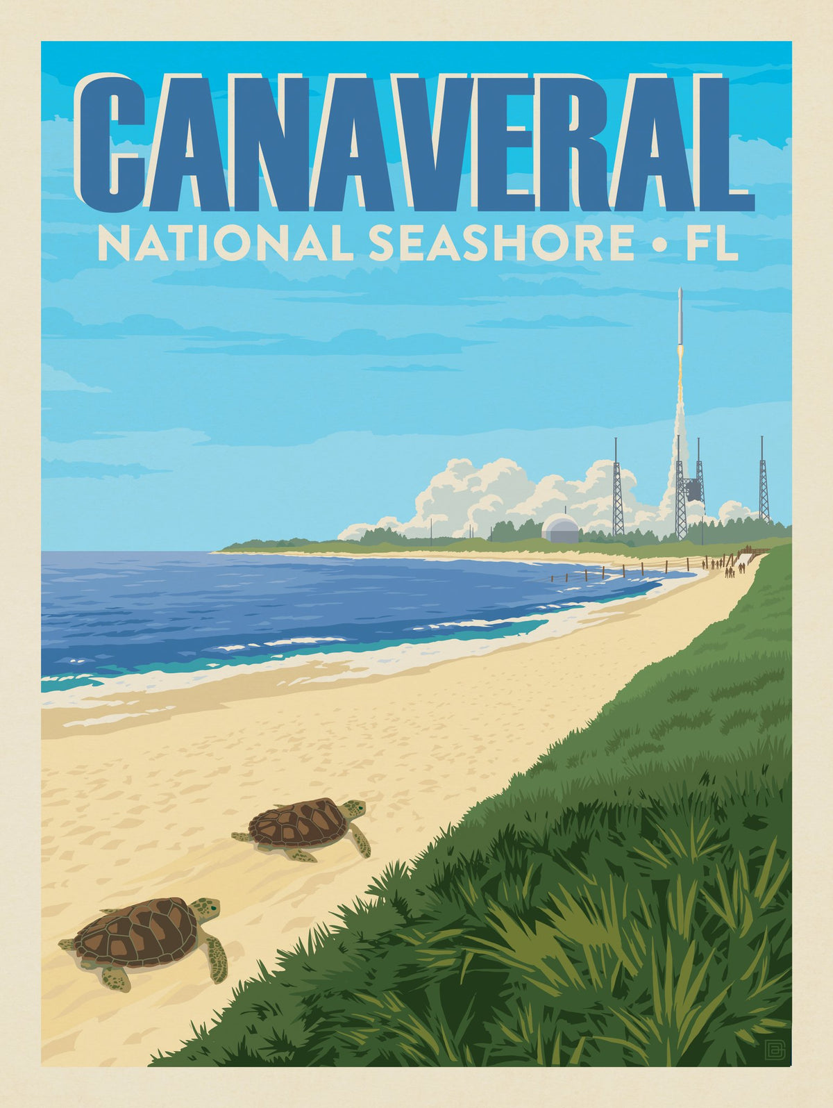 Canaveral National Seashore, Florida - Puzzle - Artwork