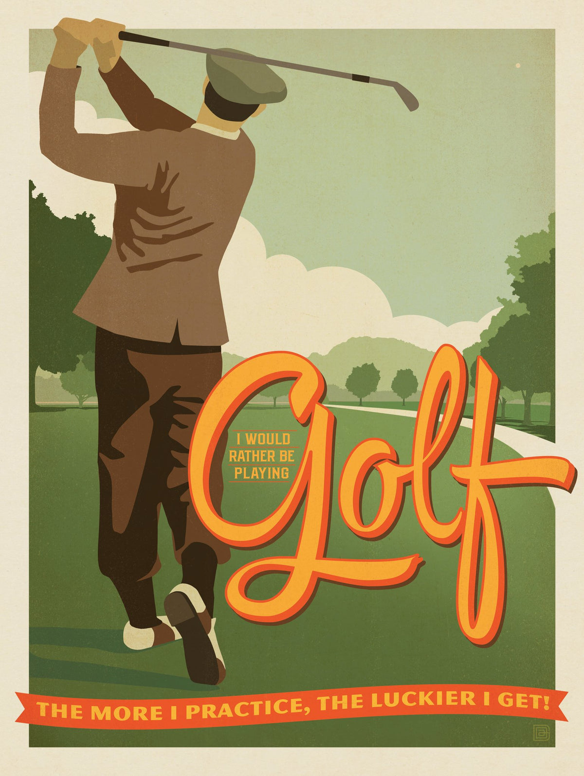 I’d Rather Be Playing Golf - Puzzle - Artwork