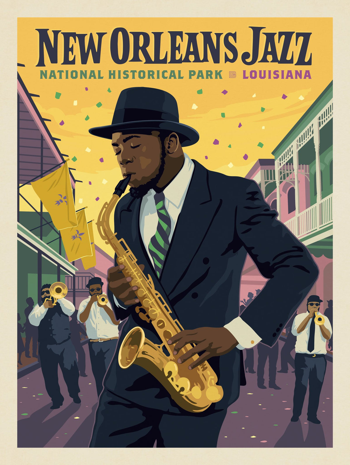 New Orleans Jazz National Historical Park, Louisiana - Puzzle - Artwork