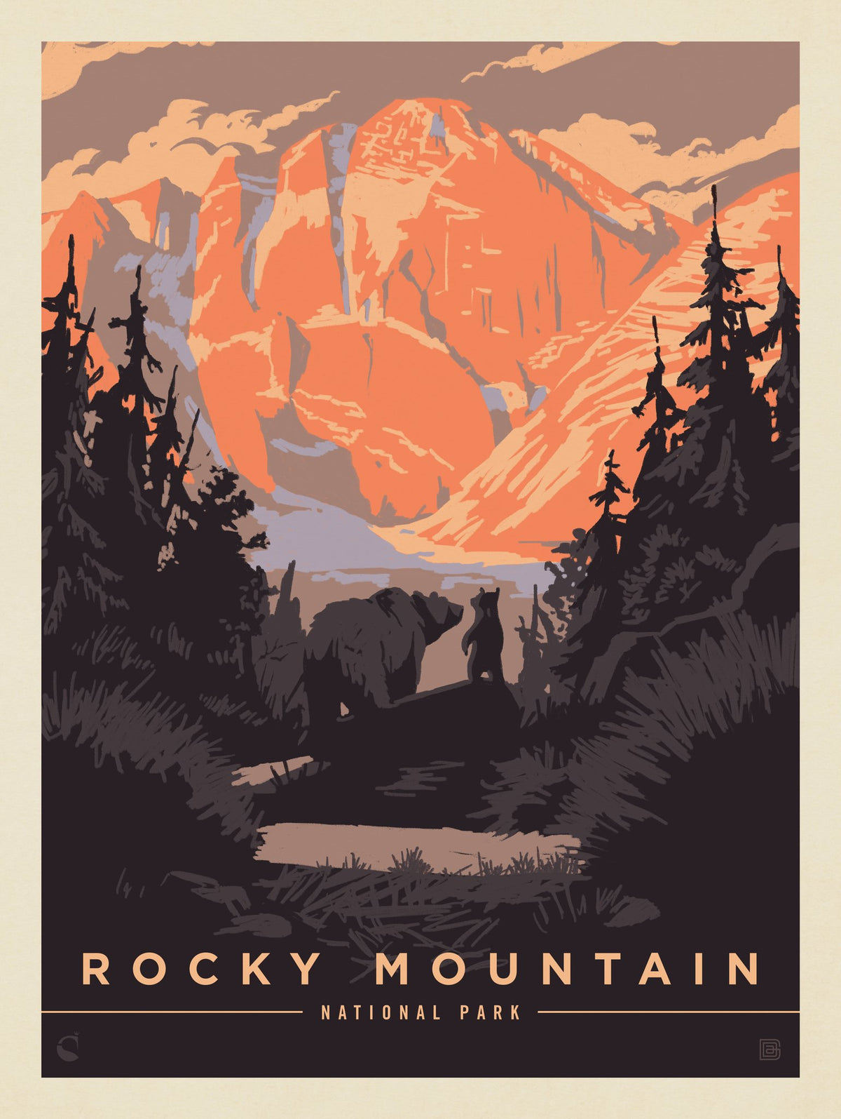 Rocky Mountain National Park: Bear Hug - Puzzle - Artwork