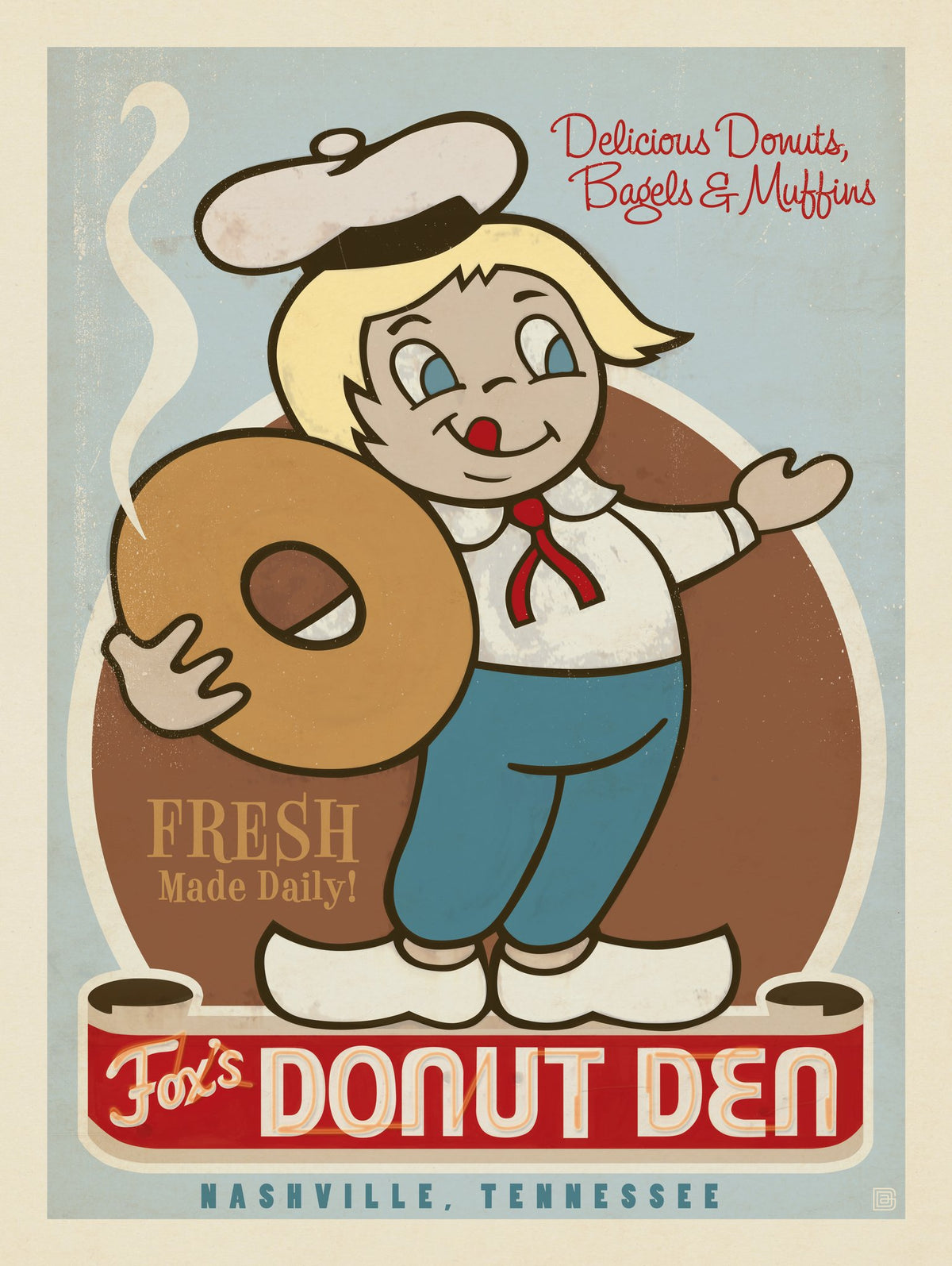 Fox's Donut Den - Puzzle - Artwork