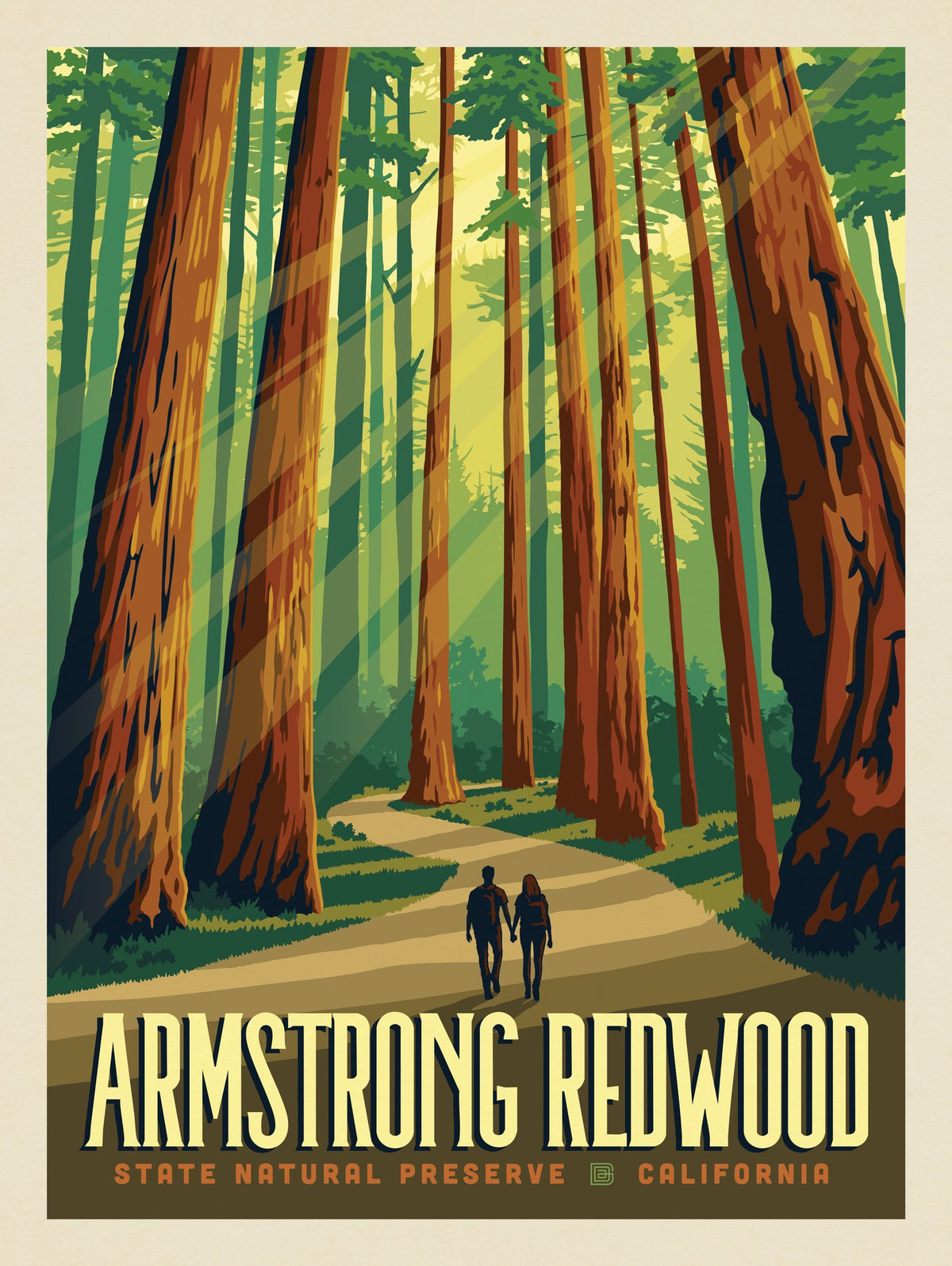 Armstrong Redwoods State Natural Reserve, CA - Puzzle - Artwork