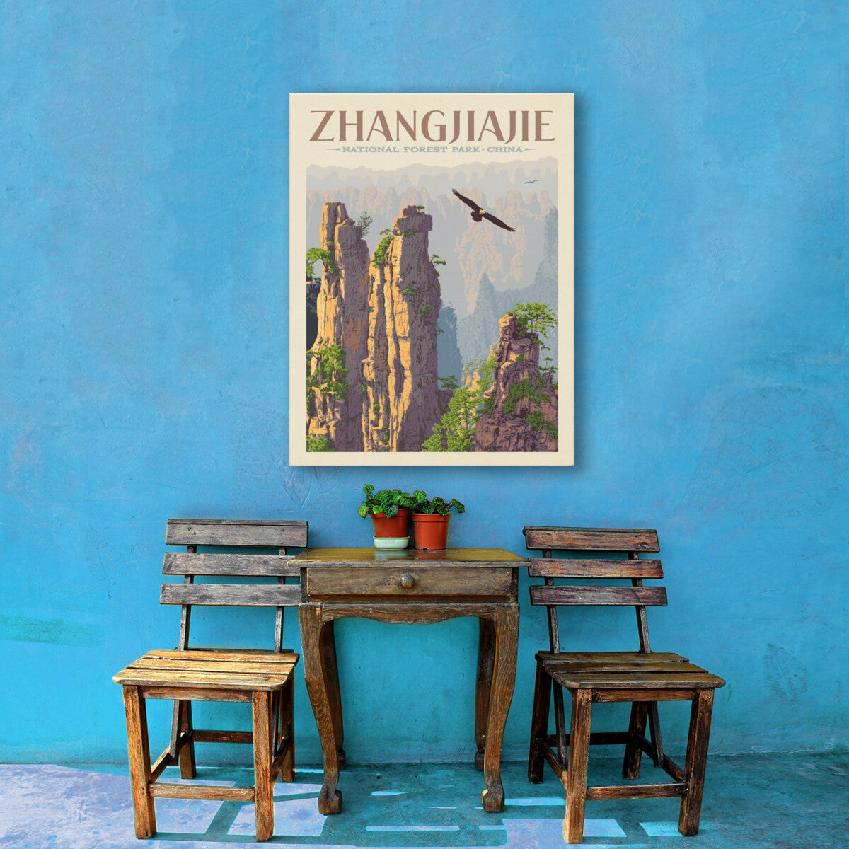 china-zhangjiajie-national-forest-park - Canvas / 24x32 / Env