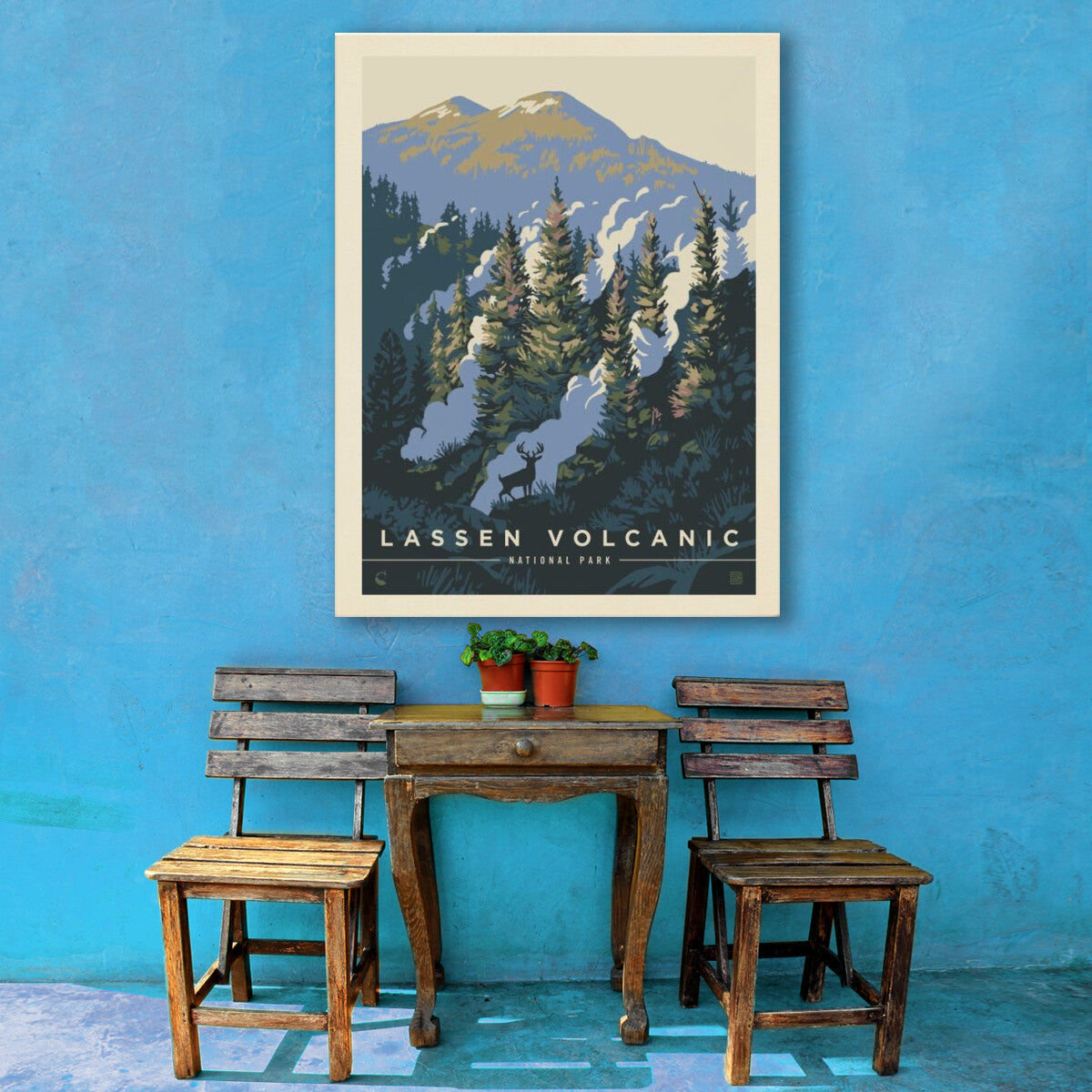 lassen-volcanic-national-park-into-the-mist - Canvas / 30x40 / Env