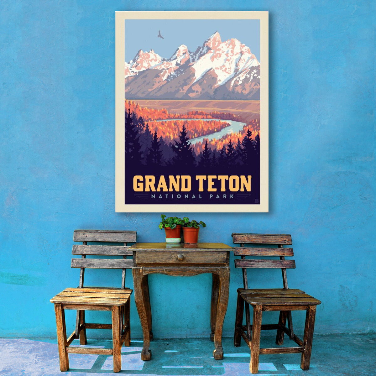 grand-teton-national-park-snake-river-valley - Canvas / 30x40 / Env